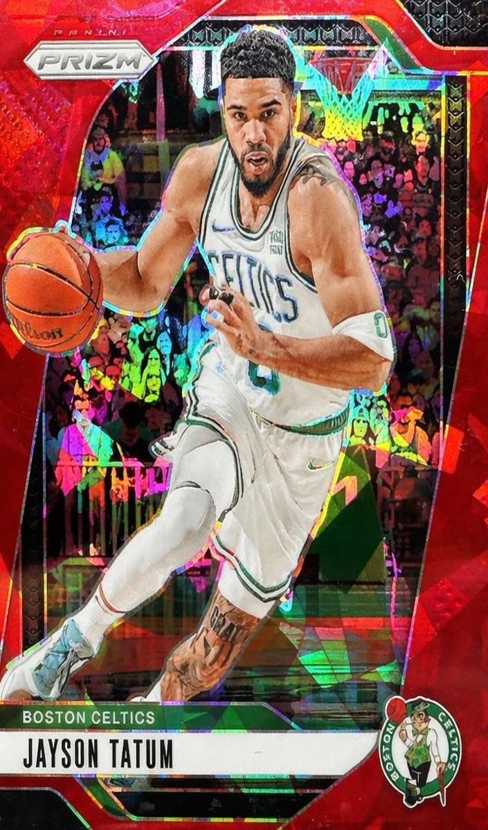 2024 Panini Prizm Basketball Red Ice Jayson Tatum #103 PSA 10