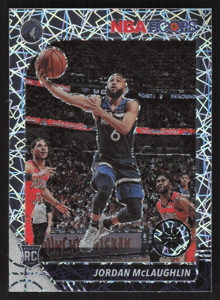2019 Panini Hoops Premium Stock Basketball Silver Laser Jordan McLaughlin #255 PSA 9
