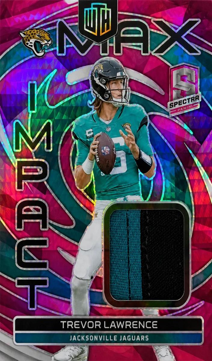2023 Panini Spectra Football Neon Pink Trevor Lawrence #MI-TLA