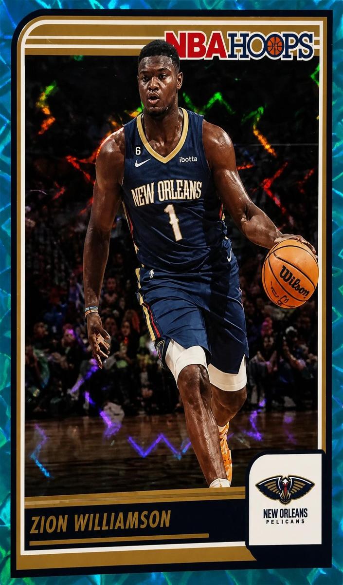 2023 Panini Hoops Basketball Teal Explosion Zion Williamson #15