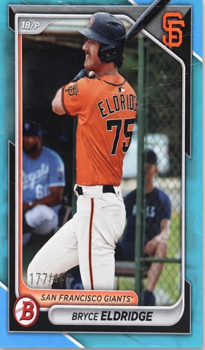2024 Bowman Prospects Baseball Sky Blue Bryce Eldridge #BP-134 PSA 9