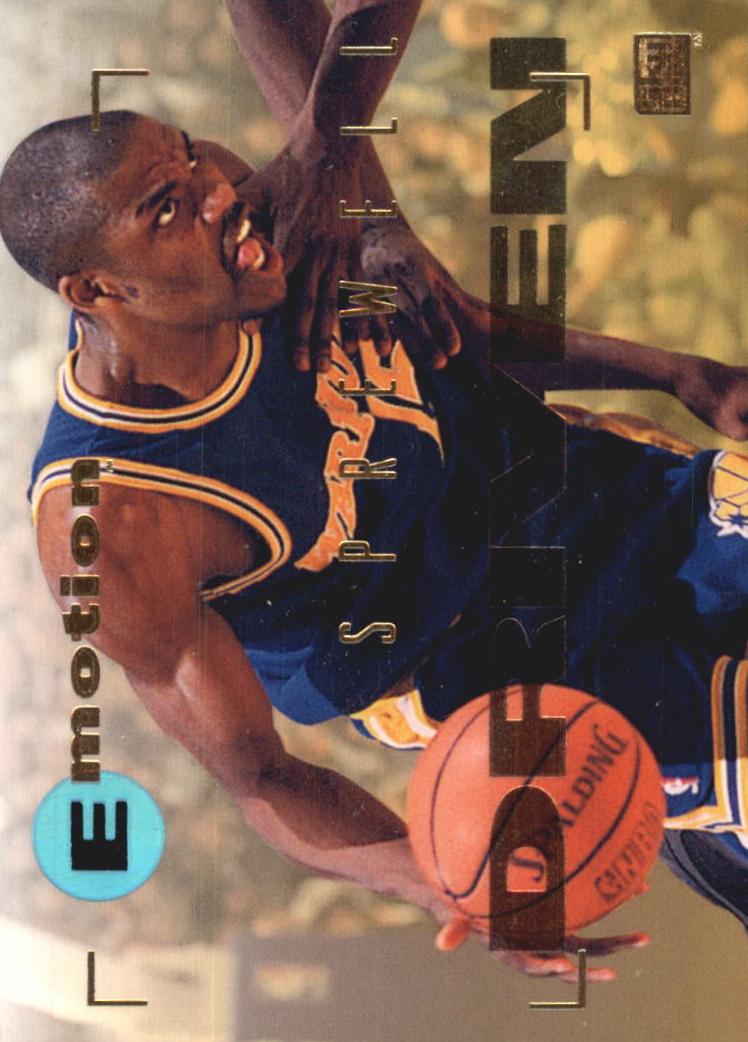 1994 Skybox Emotion Basketball Latrell Sprewell #34 PSA 9