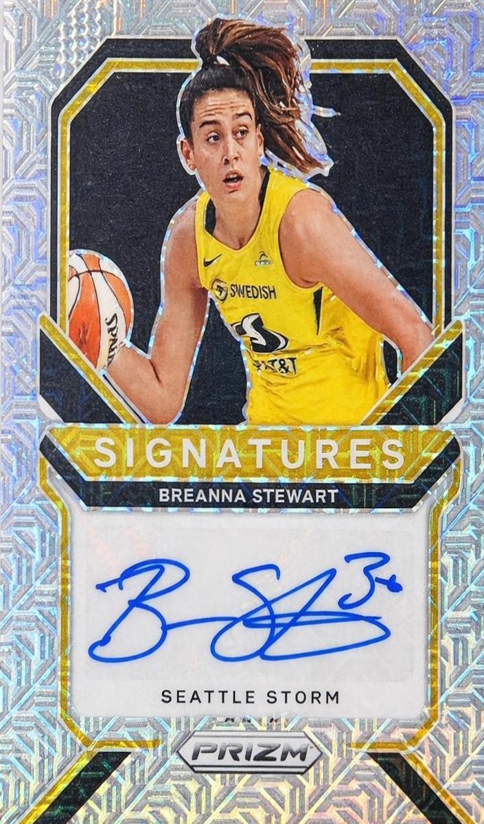 2021 Panini Prizm WNBA Basketball Mojo Breanna Stewart #SG-BST PSA 7.5