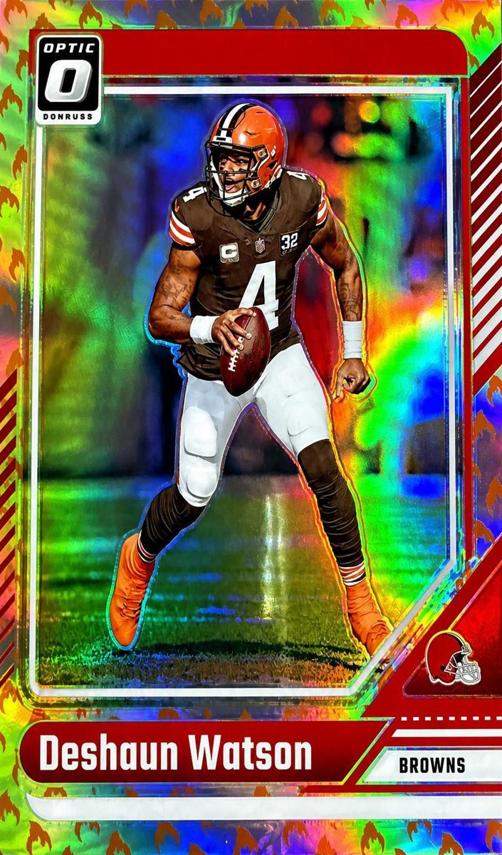 2024 Donruss Optic Football Fire Deshaun Watson #44