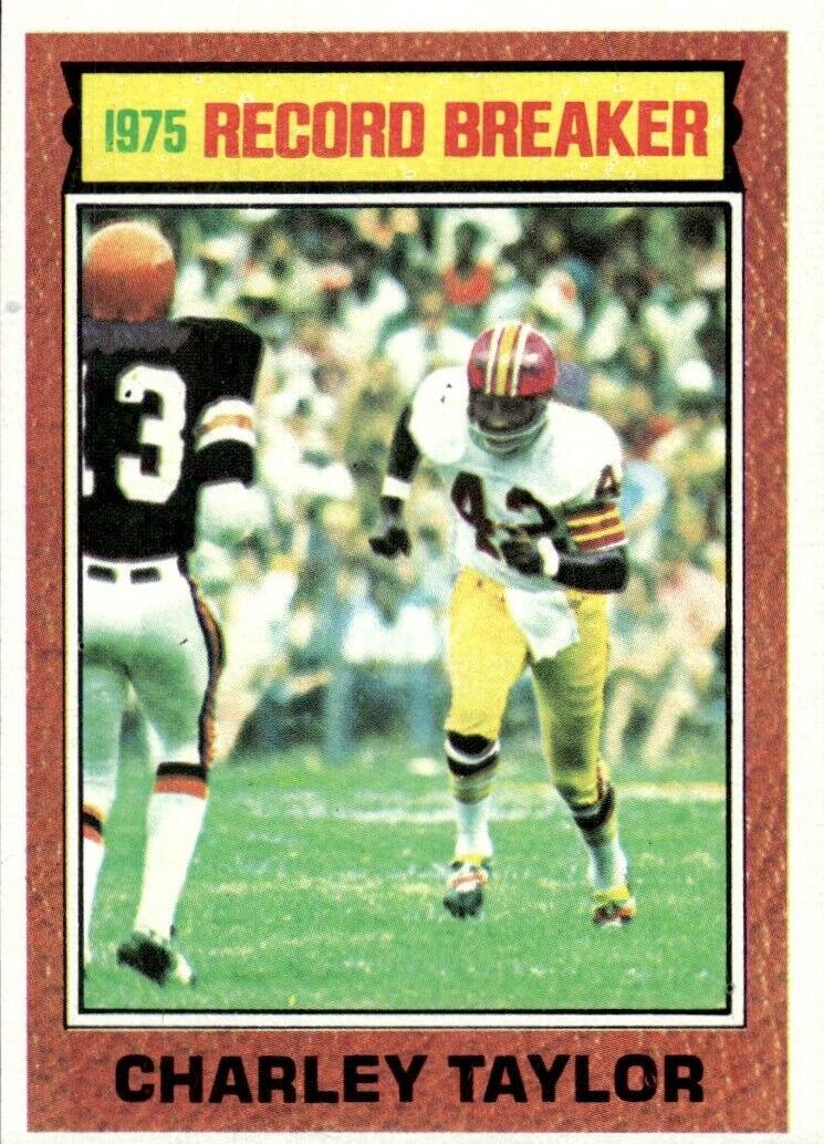 1976 Topps Football Charley Taylor #8