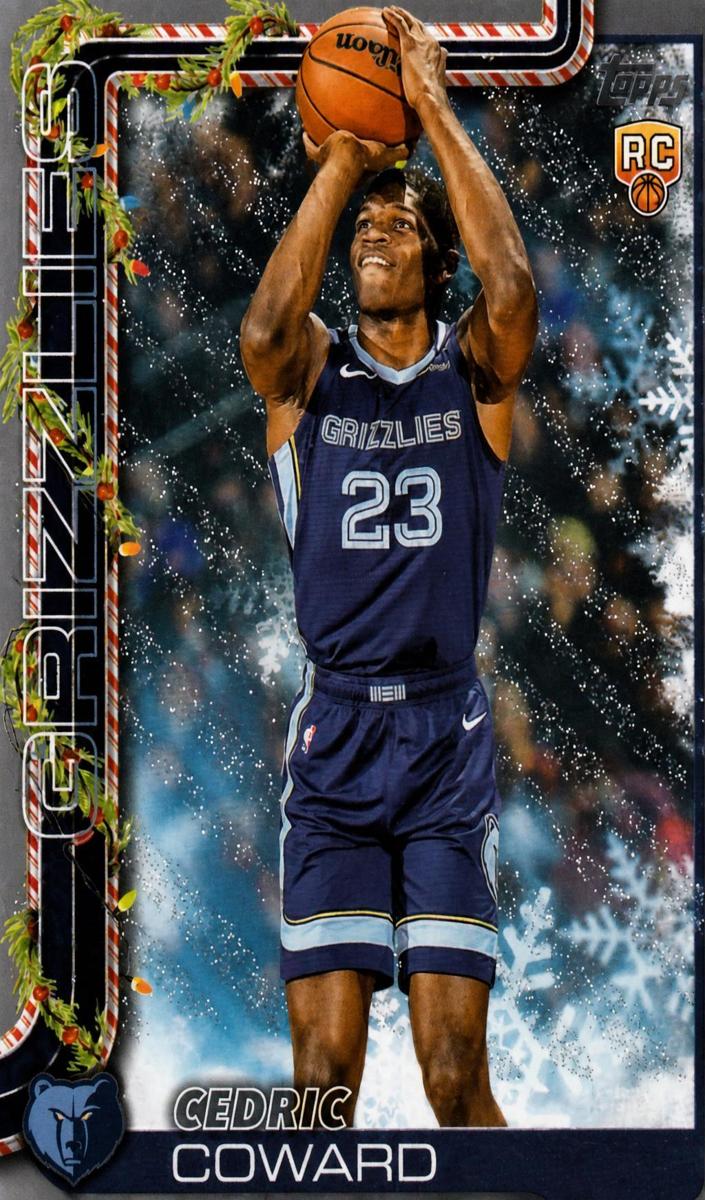 2025 Topps Holiday Basketball Glitter Holiday Cedric Coward #H171