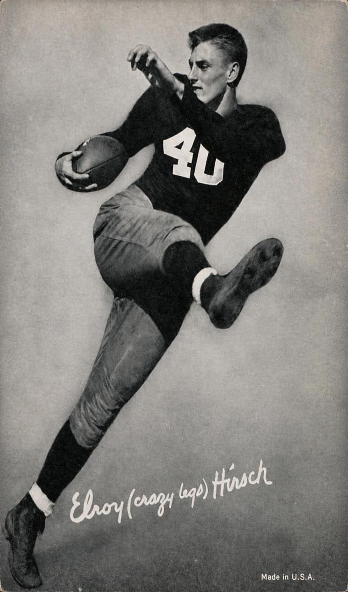 1948-52 Exhibits Black & White W468 Football Elroy Hirsch #NNO