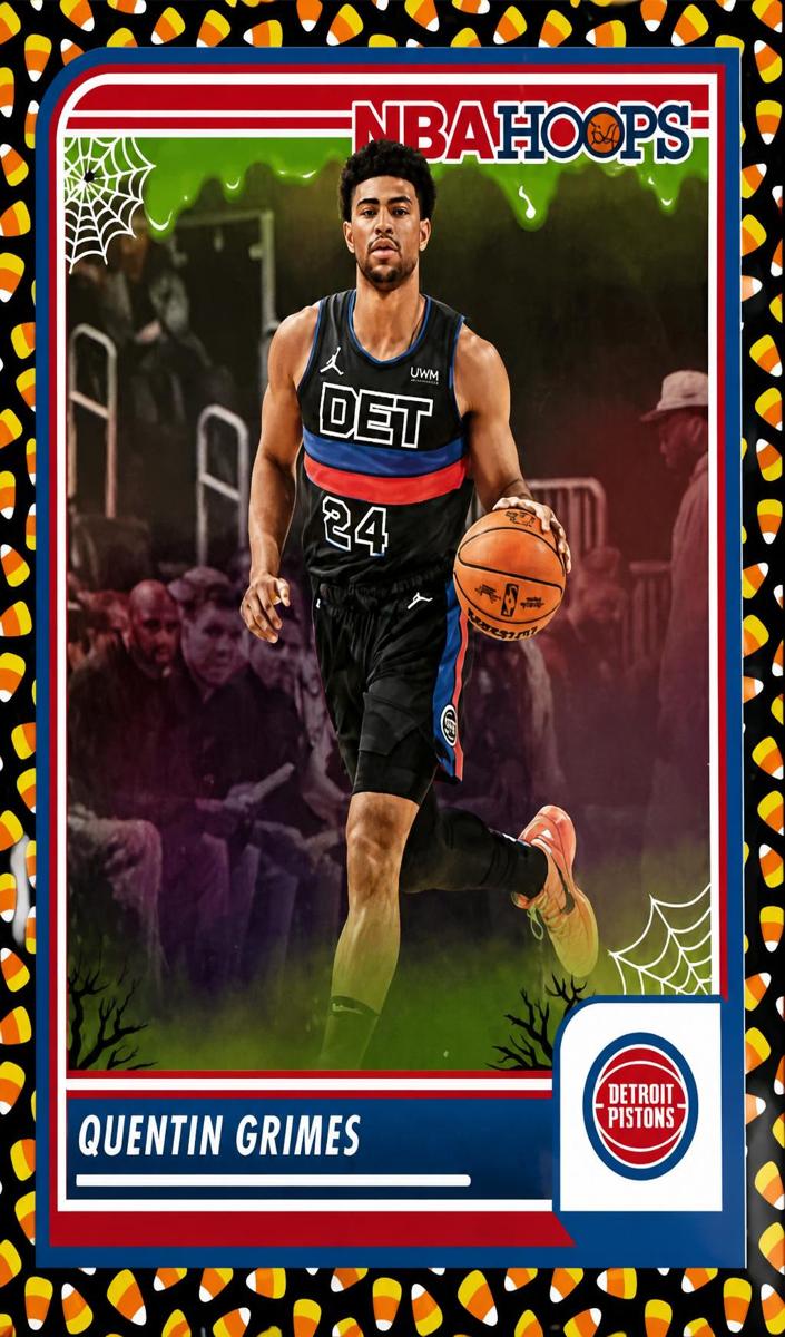 2023 Panini Haunted Hoops Basketball Holo Candy Quentin Grimes #216