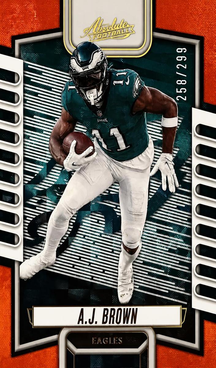 2023 Panini Absolute Football Orange Mosaic A.J. Brown #91