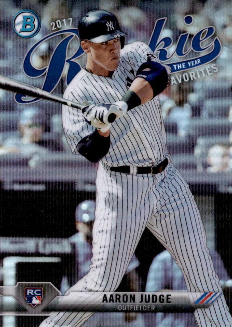 2017 Bowman Baseball Aaron Judge #ROYF-9 RAW Ungraded