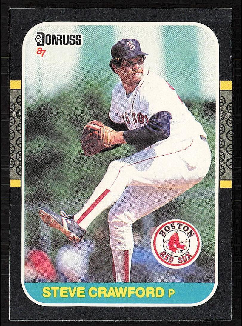 1987 Donruss Baseball Steve Crawford #399