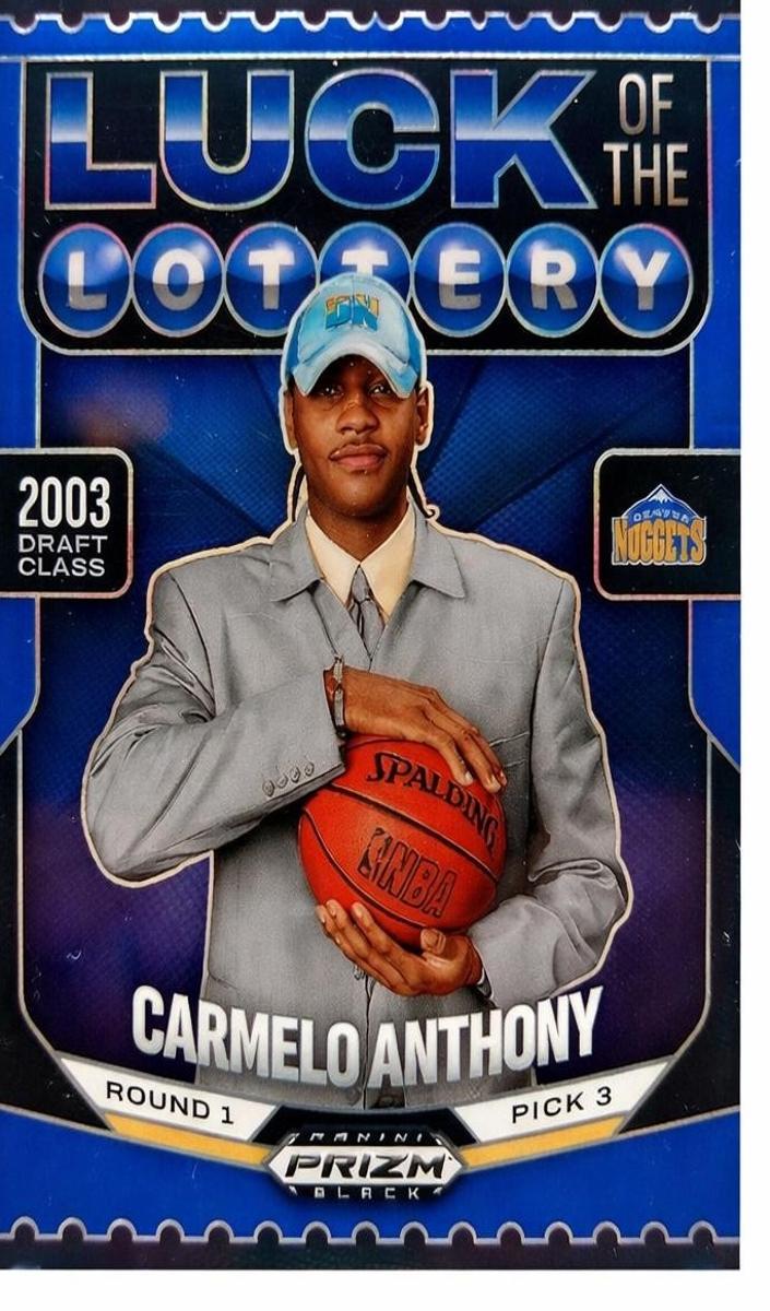 2024 Panini Prizm Black Basketball Blue Carmelo Anthony #6