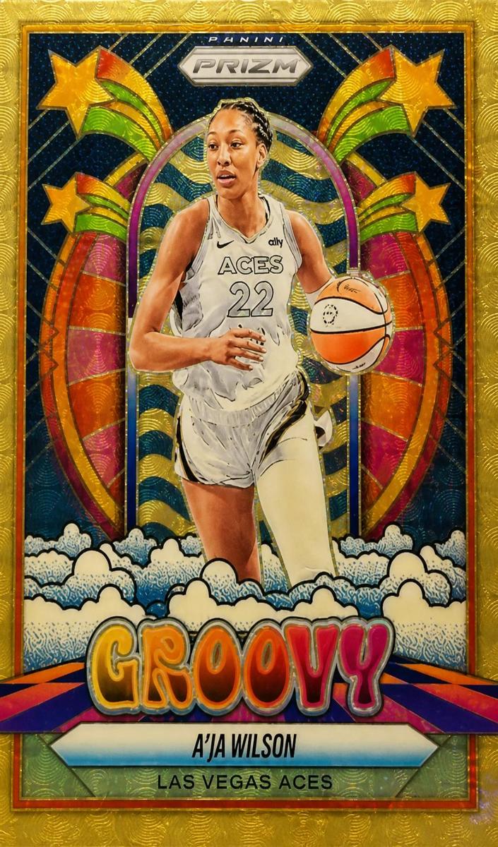 2025 Panini Prizm WNBA Basketball Gold Vinyl A'ja Wilson #1
