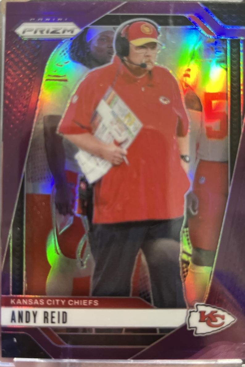2024 Panini Prizm Football Purple Andy Reid #145