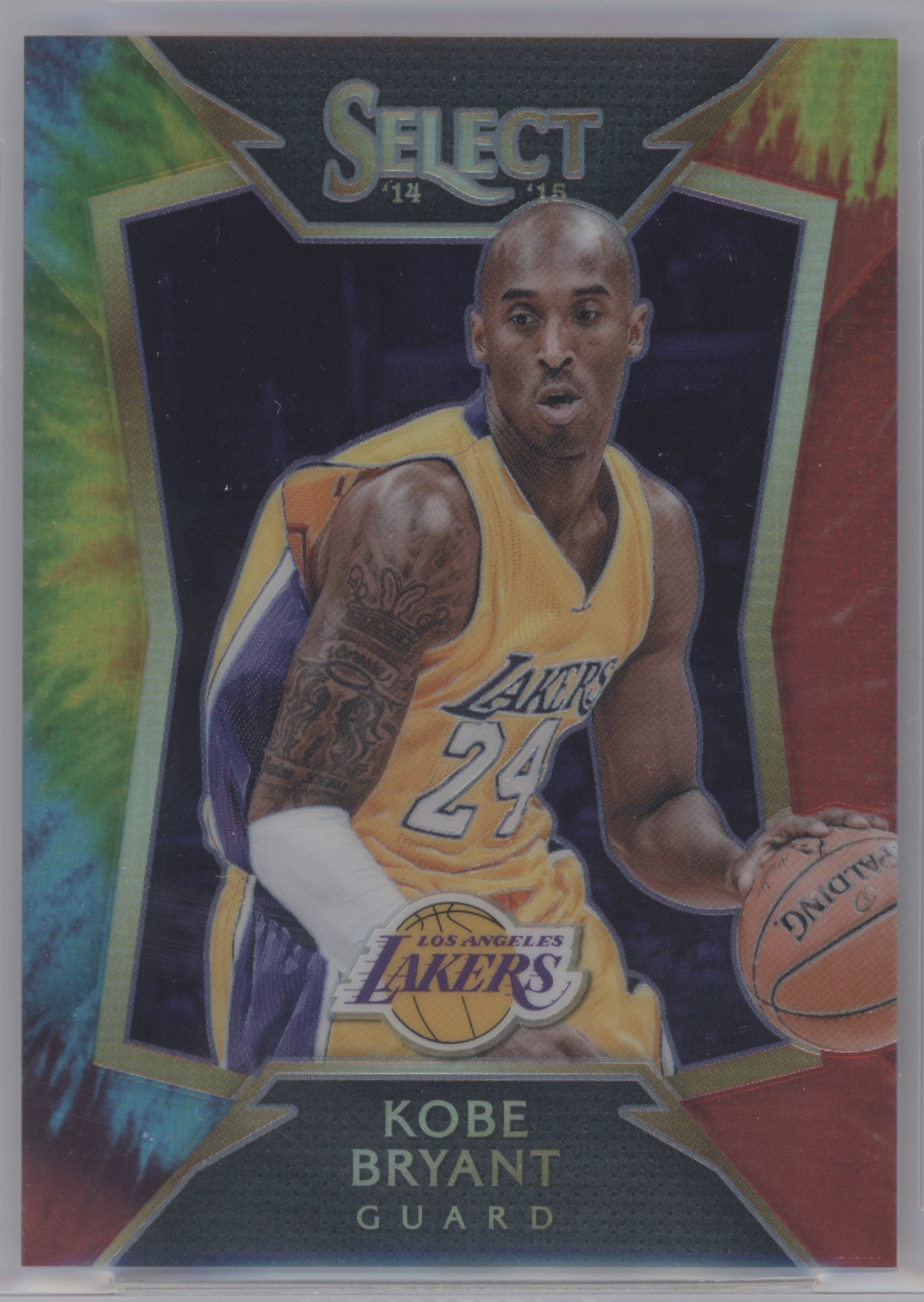 2014 Panini Select Basketball Tie-Dye Kobe Bryant #20