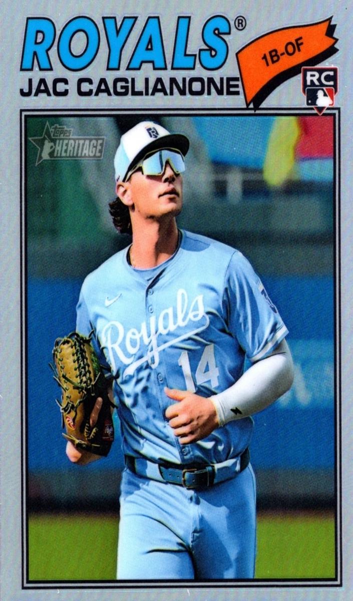 2026 Topps Heritage Baseball Refractor Jac Caglianone #136