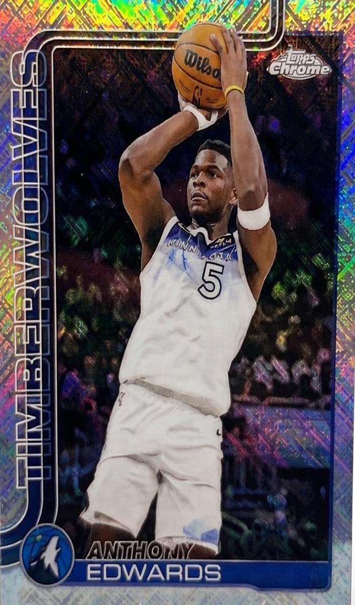 2025 Topps Chrome Basketball Skylight Anthony Edwards #151