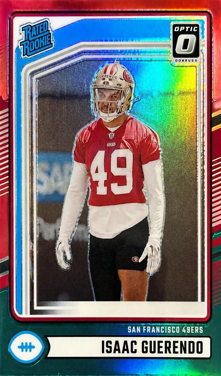 2024 Panini Donruss Football Red and Green Isaac Guerendo #336