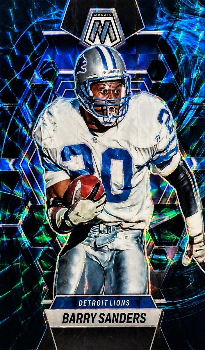 2023 Panini Mosaic Football Genesis Barry Sanders #190 PSA 8.5