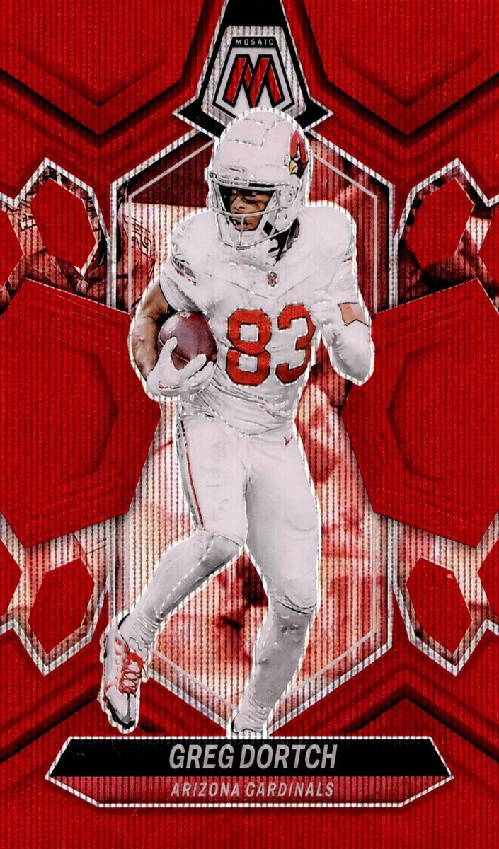2024 Panini Mosaic Football Red Wave Greg Dortch #4