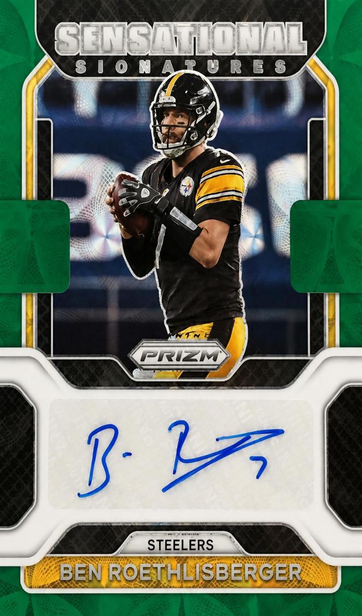 2021 Panini Prizm Football Green Scope Ben Roethlisberger #SS-BR PSA 10