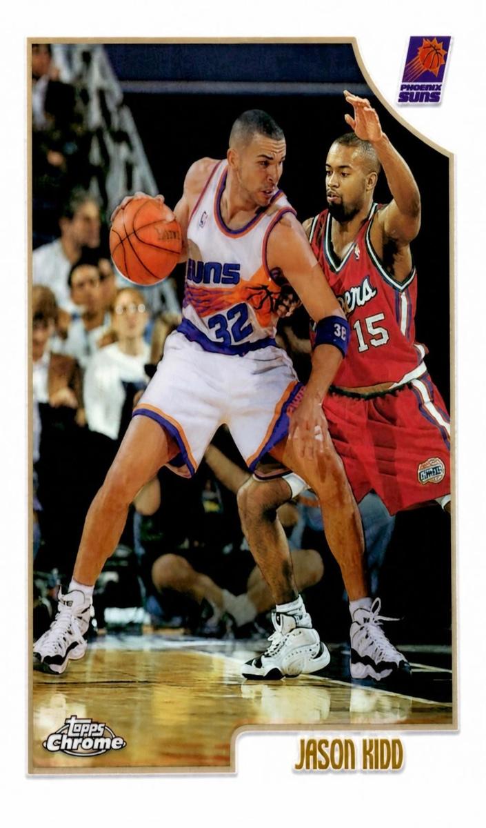 1998 Topps Chrome Basketball Refractor Jason Kidd #185