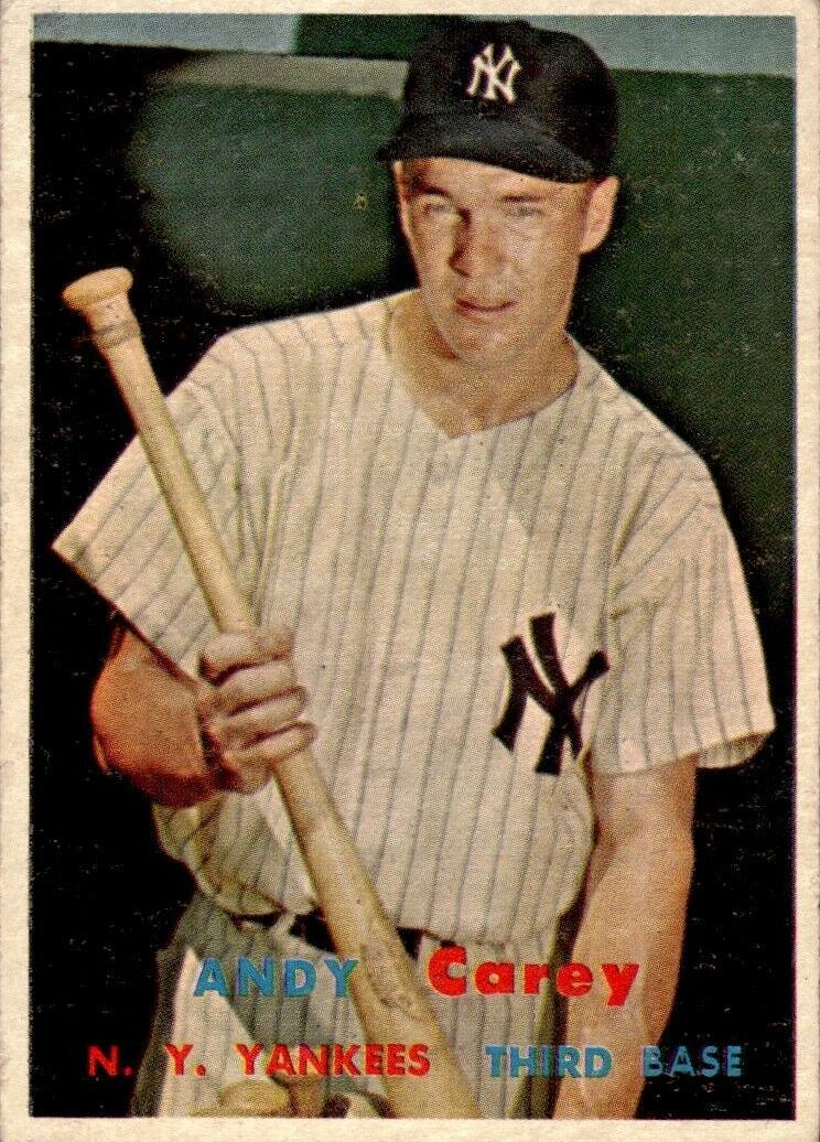 1957 Topps Baseball Andy Carey #290