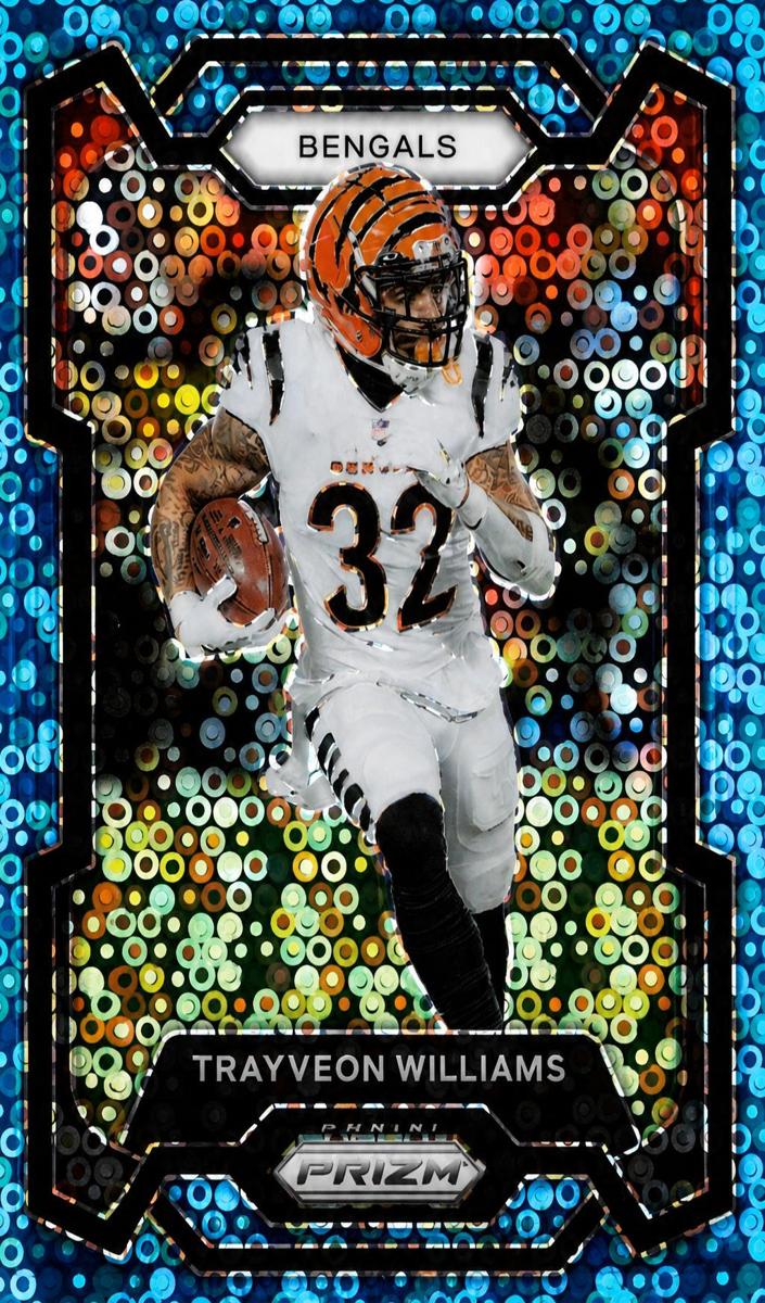 2023 Panini Prizm Football No Huddle Blue Trayveon Williams #59