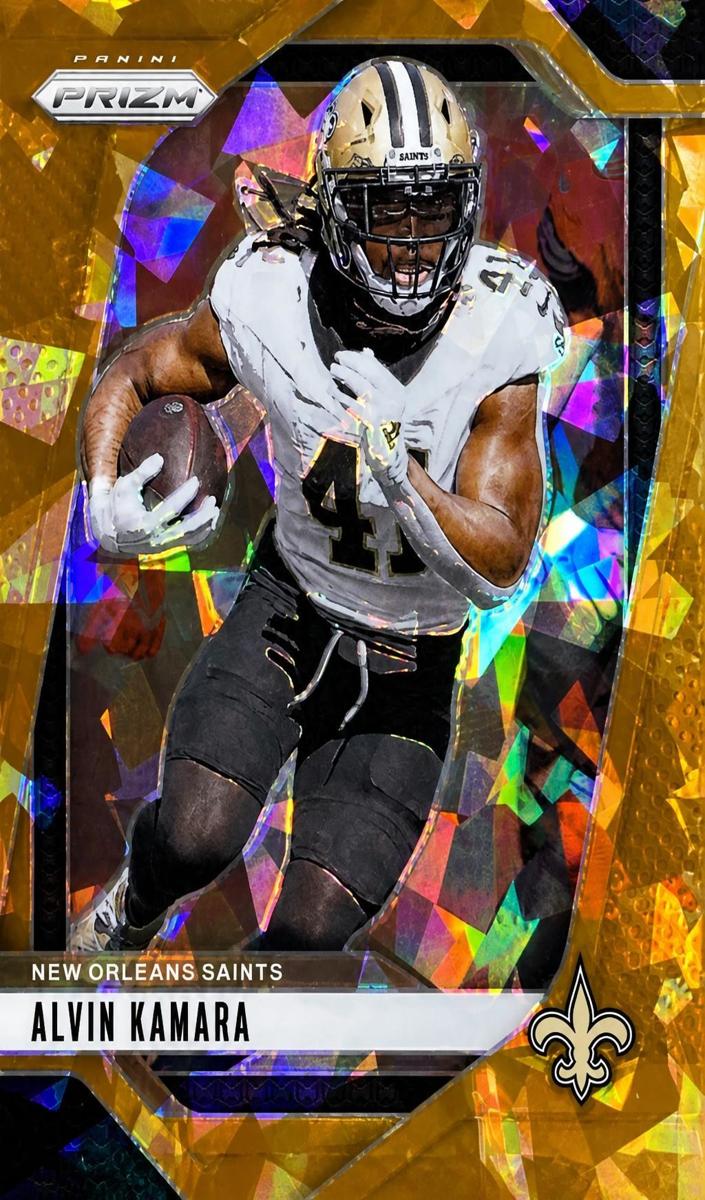 2024 Panini Prizm Football Orange Ice Alvin Kamara #204