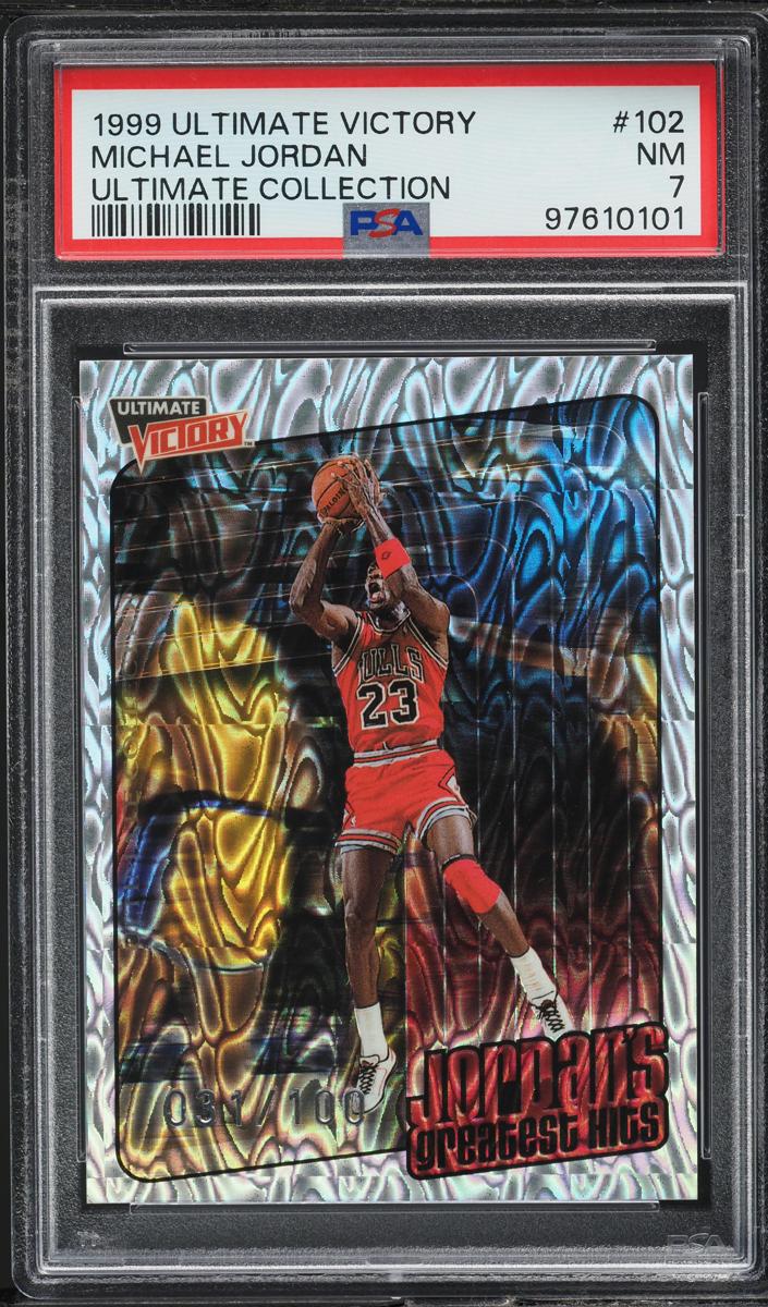1999 Upper Deck Ultimate Victory Basketball Ultimate Collection Michael Jordan #102 PSA 9