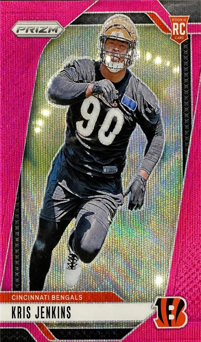 2024 Panini Prizm Football Pink Wave Kris Jenkins #364