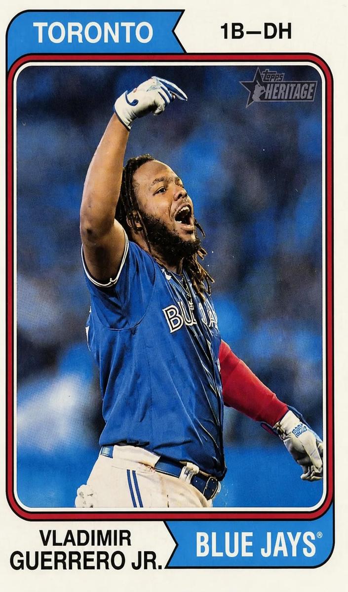 2023 Topps Heritage Baseball Image Variation Vladimir Guerrero Jr. #460 PSA 9