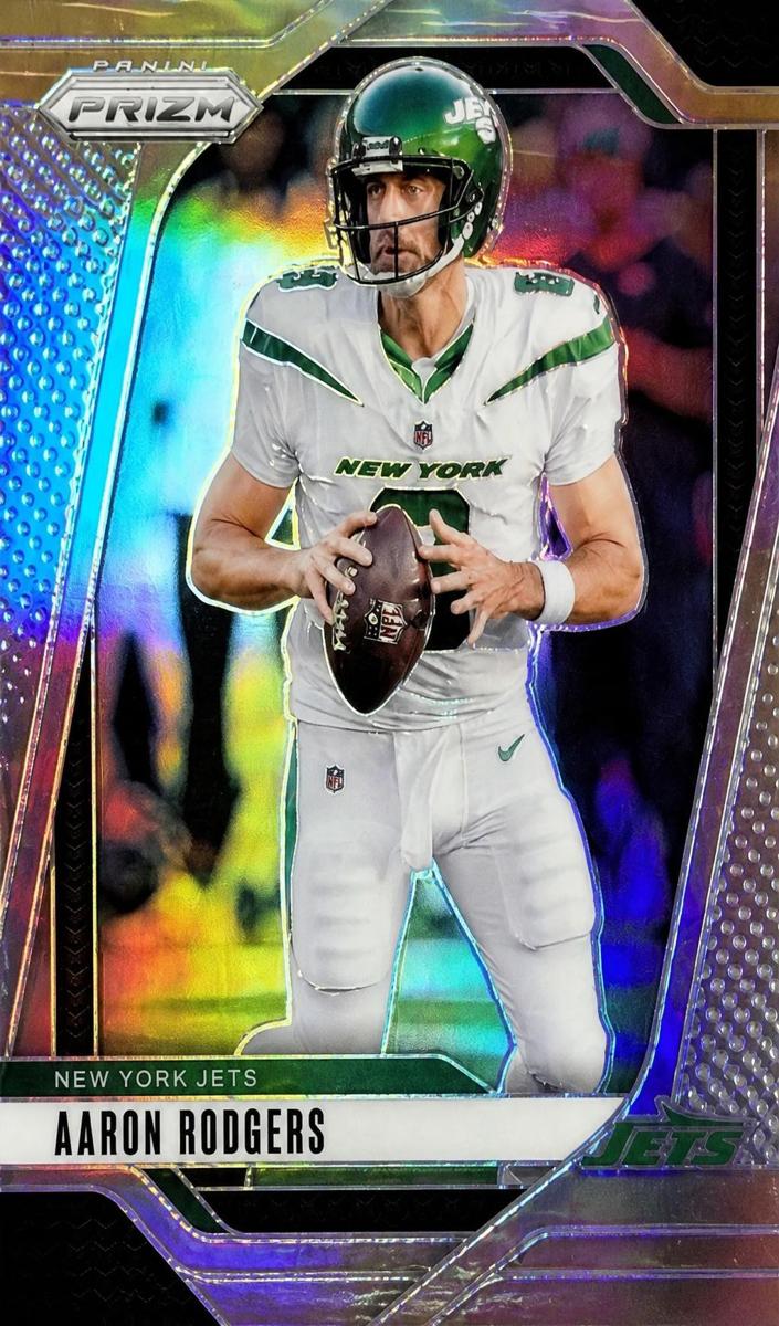2024 Panini Prizm Football Silver Aaron Rodgers #222 PSA 9