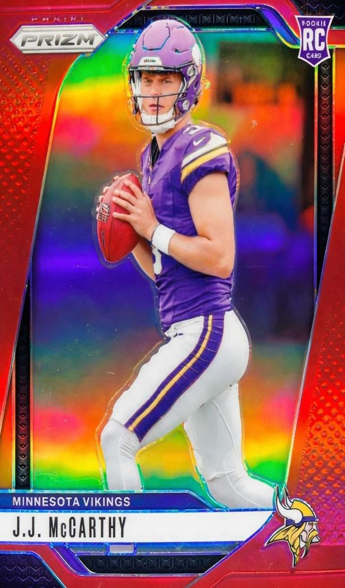 2024 Panini Prizm Football Red J.J. McCarthy #400 PSA 8.5