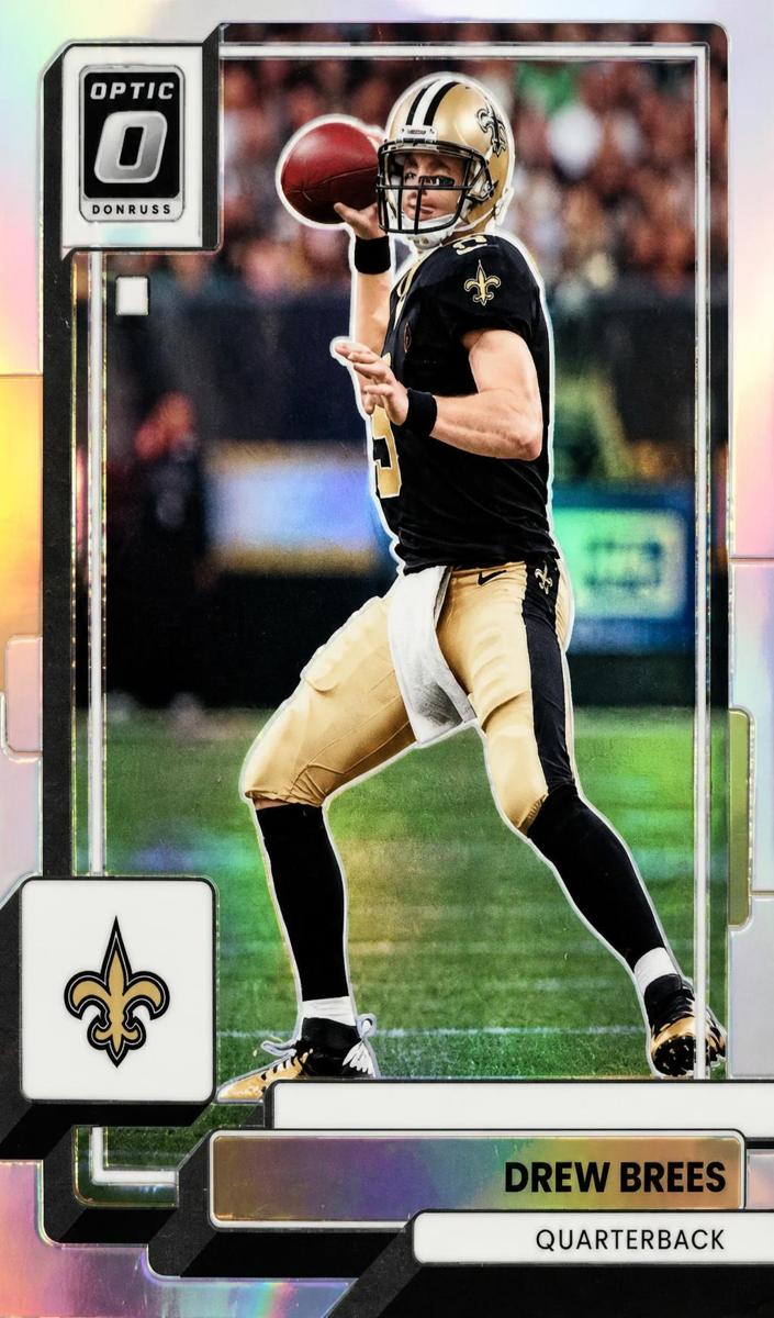 2022 Donruss Optic Football Holo Drew Brees #144 PSA 9
