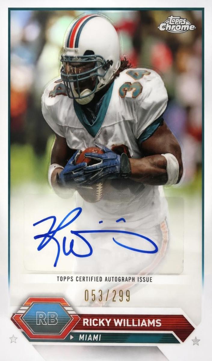 2023 Topps Composite Football Refractor Ricky Williams #TCA-RW PSA 8
