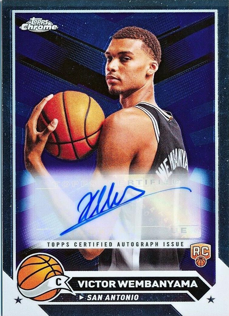 2023 Topps Chrome Basketball Victor Wembanyama #CG-VW PSA 9