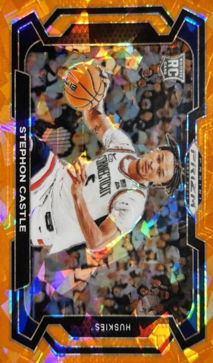 2024 Panini Prizm Draft Picks Basketball Orange Ice Stephon Castle #17