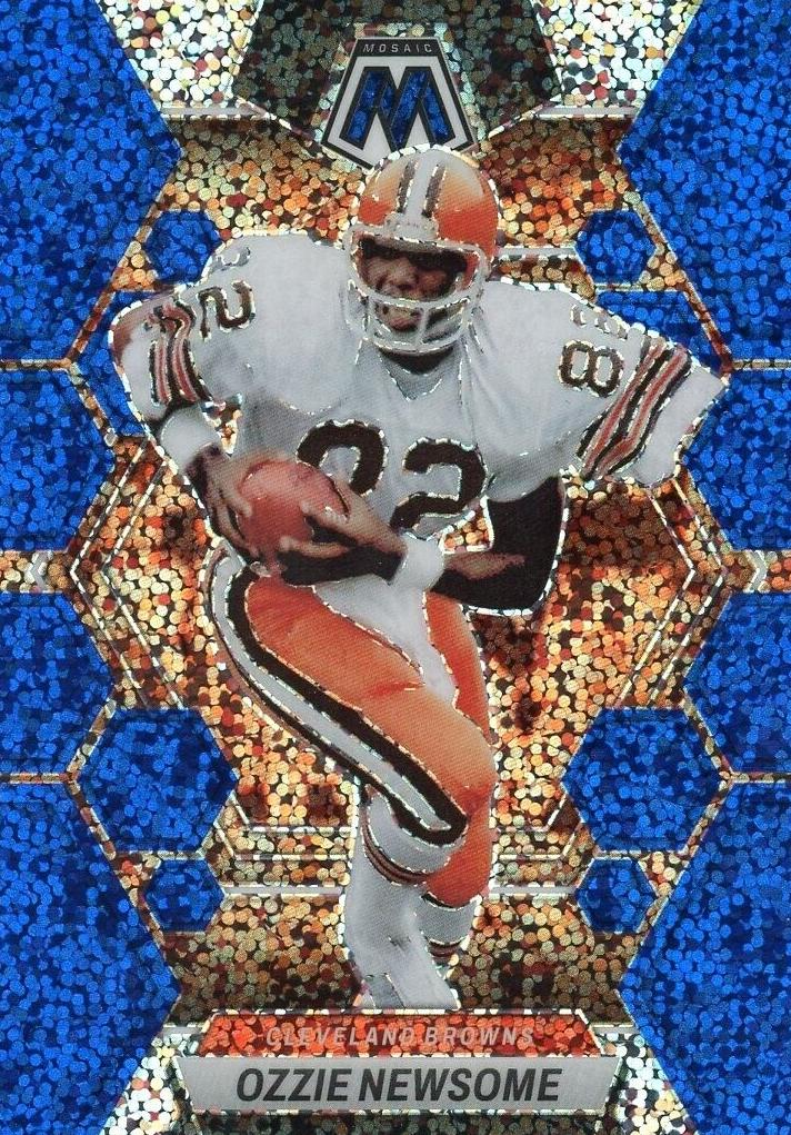 2023 Panini Mosaic Football Blue Sparkle Ozzie Newsome #54