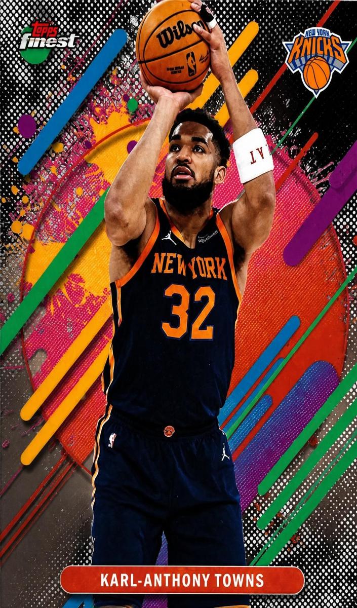 2025 Topps Finest Basketball Karl-Anthony Towns #228 PSA 10