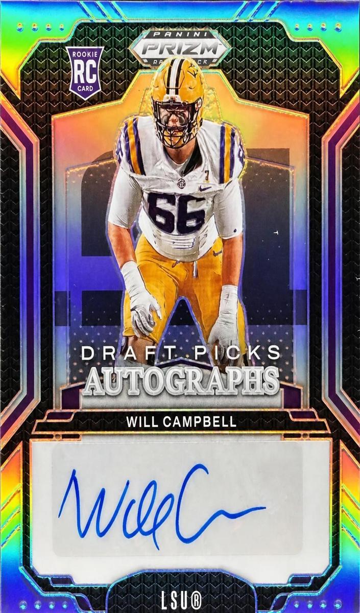 2025 Panini Prizm Draft Picks Football Silver Will Campbell #DPA-WCL