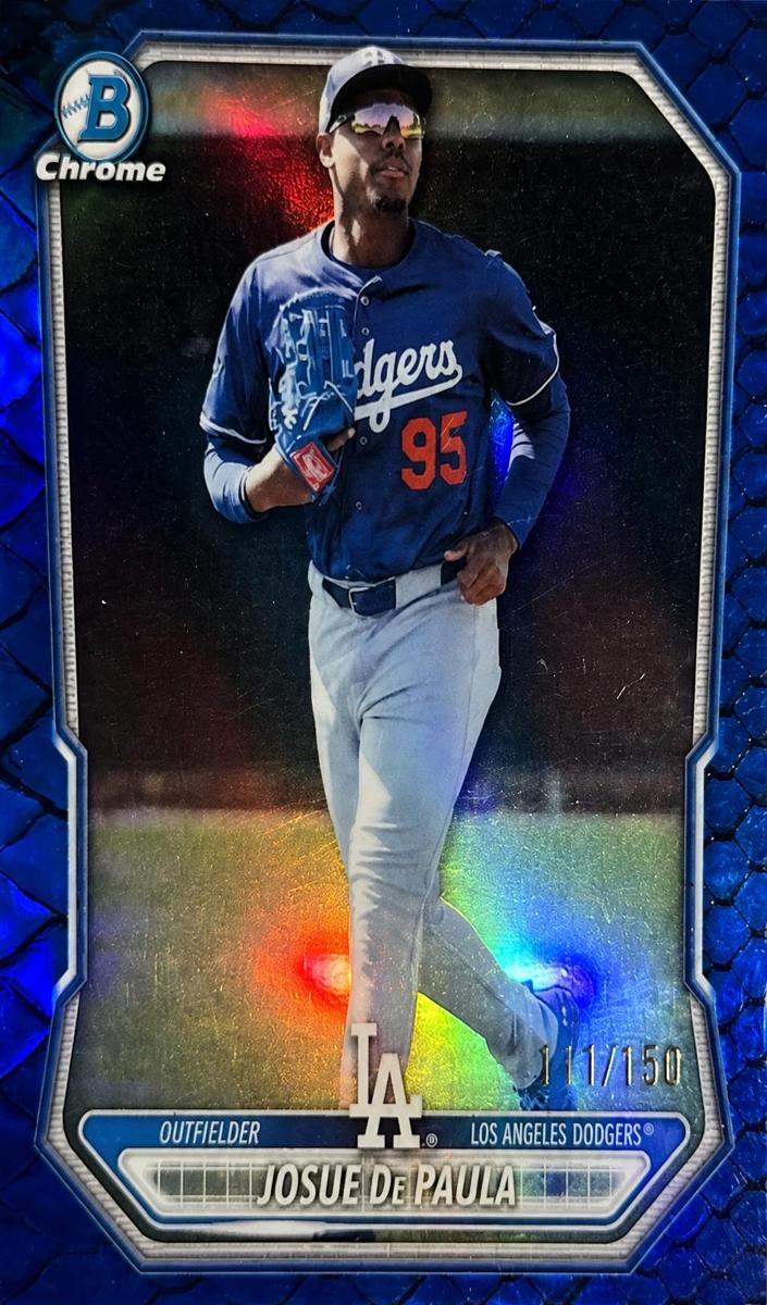 2026 Bowman Baseball Reptilian Blue Refractor Josue De Paula #BCP-83