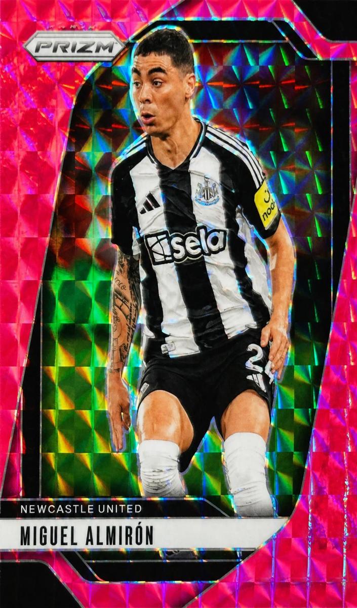 2024 Panini Prizm Premier League Soccer Pink Mosaic Miguel Almiron #110