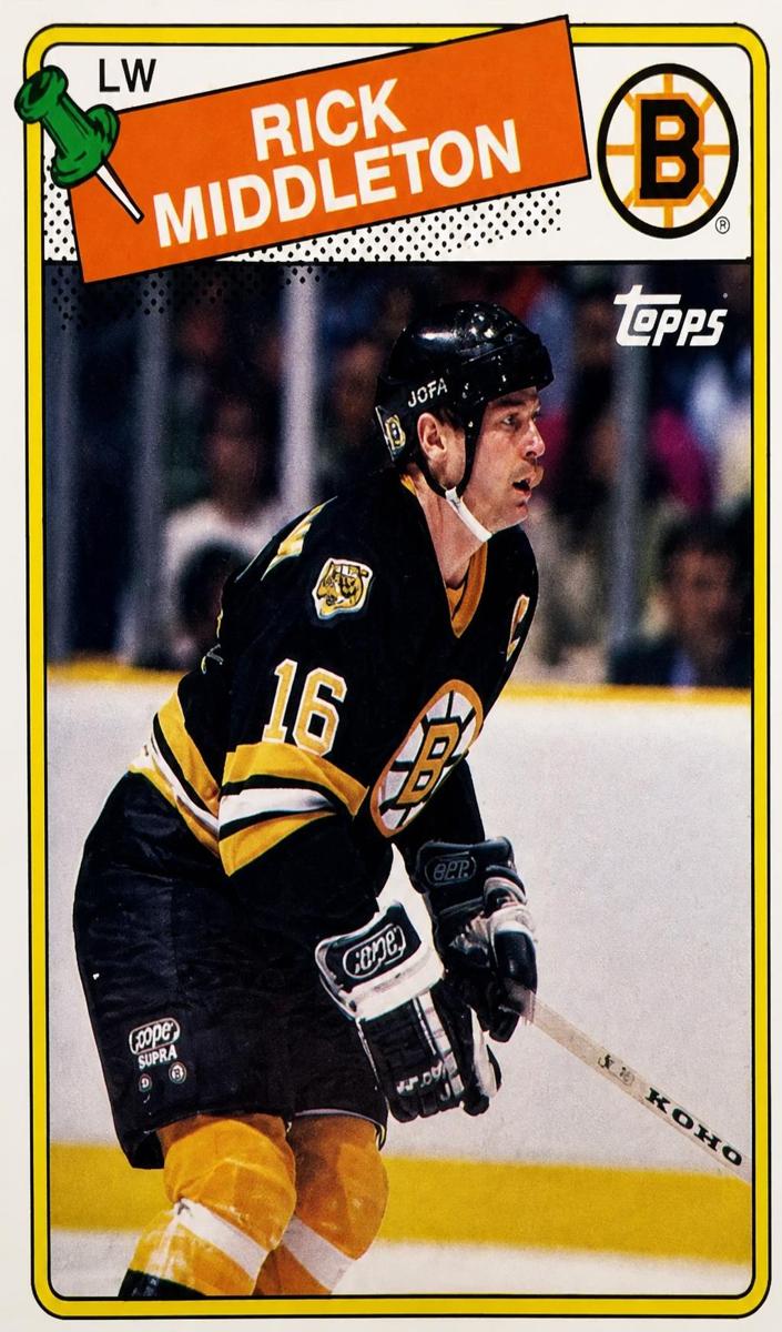 1988 Topps Hockey Rick Middleton #87 PSA 8.5