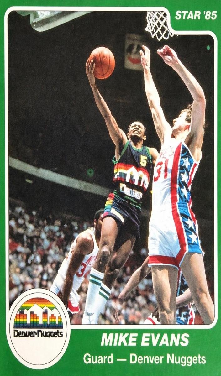 1984 Star Basketball Mike Evans #140 PSA 8
