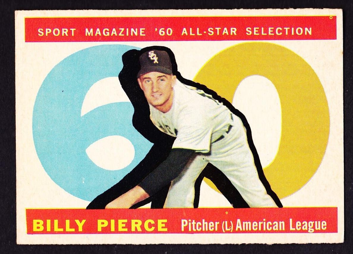 1960 Topps Baseball All-Star Billy Pierce #571 PSA 8