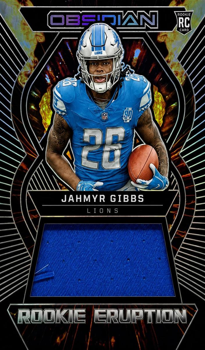 2023 Panini Obsidian Football Jahmyr Gibbs #REM-JGI
