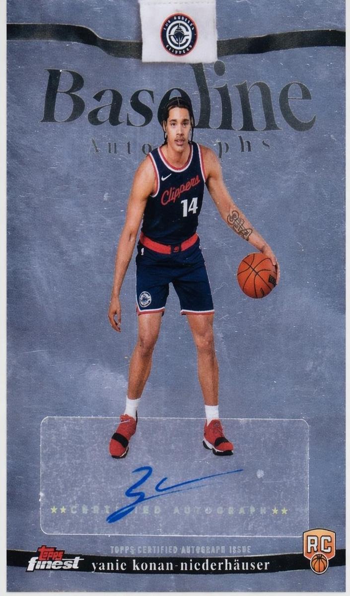 2025 Topps Finest Basketball Yanic Konan-Niederhauser #BA-YK