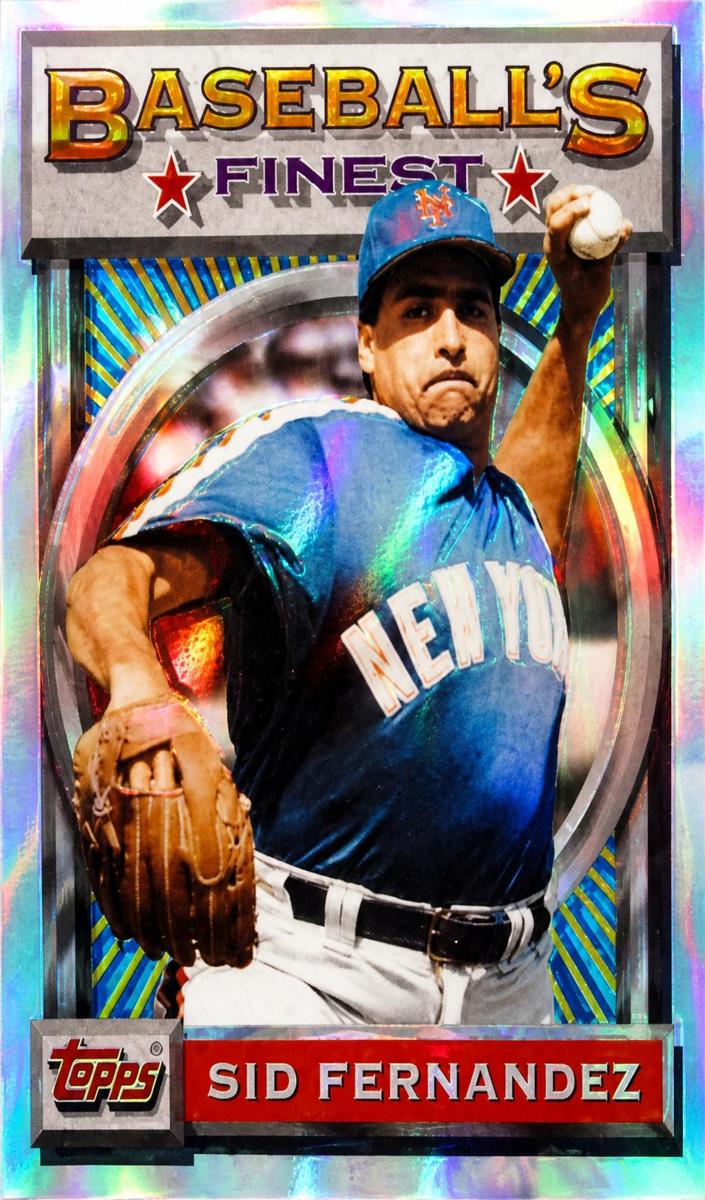 1993 Topps Finest Baseball Refractor Sid Fernandez #5