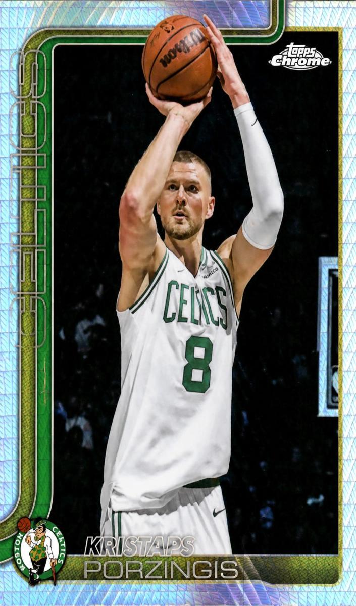 2025 Topps Chrome Basketball Prism Refractor Kristaps Porzingis #41